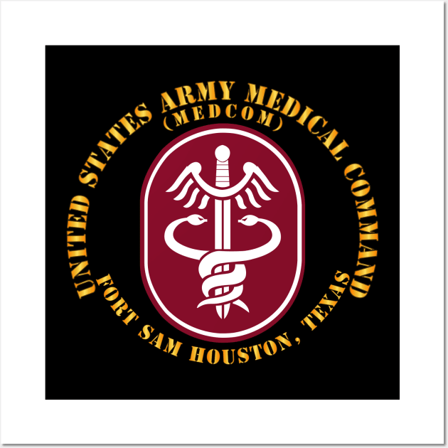 United States Army Medical Command - SSI - Ft Sam Houstom TX Wall Art by twix123844